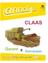 CLAAS gezogener Anhänge- Mähdrescher Typ GARANT Bild- Ersatzteilliste mit (Explosionszeichnungen)  - annoligno 104